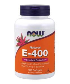 NOW - Vitamin E-400 IU with Selenium - 100 softgels