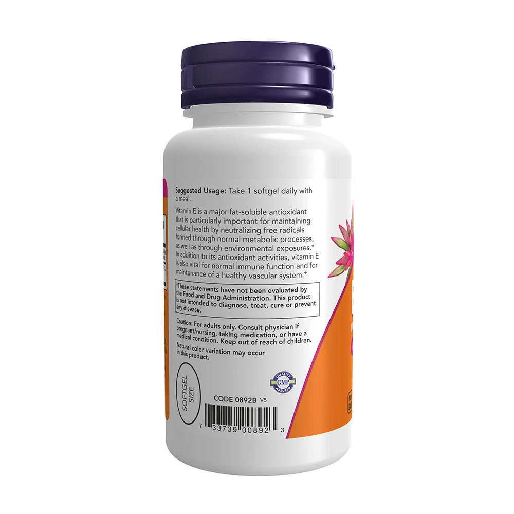 Vitamine E-400 - Naturelle (Tocophérols mixtes) - 100 softgels – Image 6