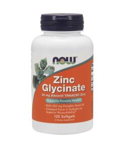 NOW - Zinc Glycinate - 120 softgels