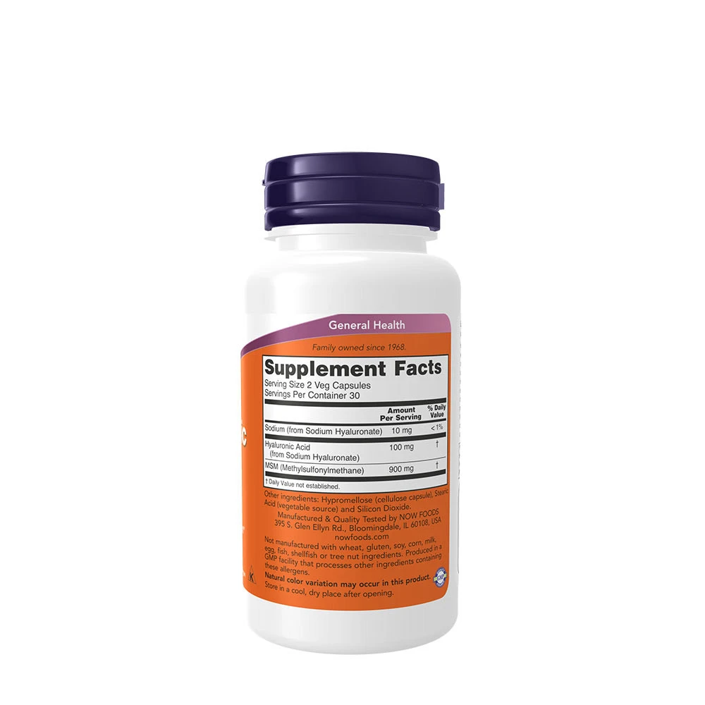 NOW Foods - Hyaluronic Acid with MSM