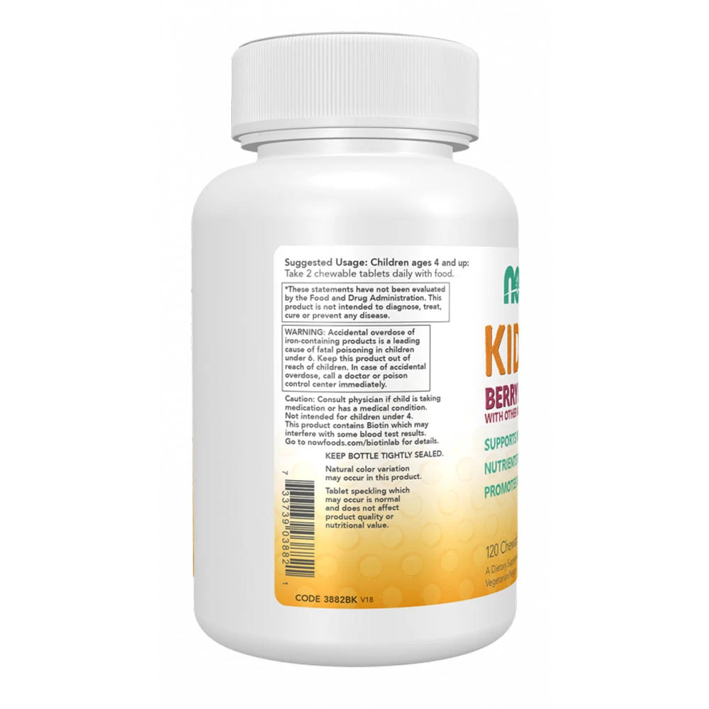 Kid Vits, Berry Blast - 120 comprimés à mâcher – Image 8