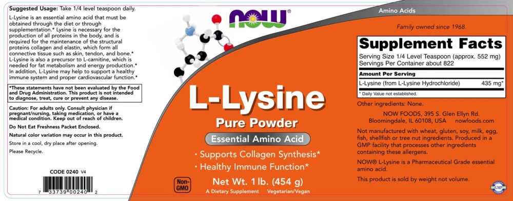 NOW Foods - L-Lysine