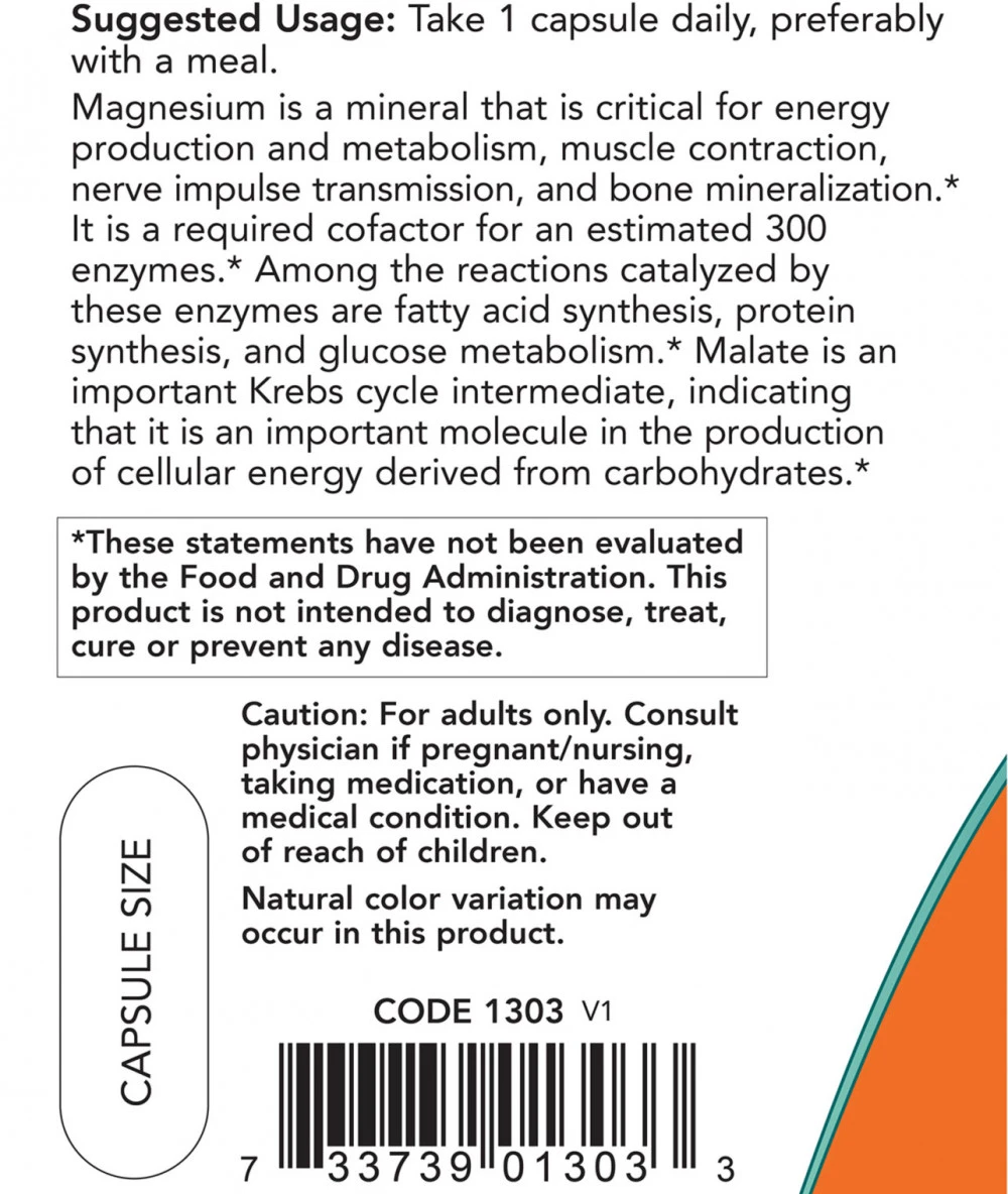 Capsules de Magnésium Malate - 180 capsules végétales – Image 3