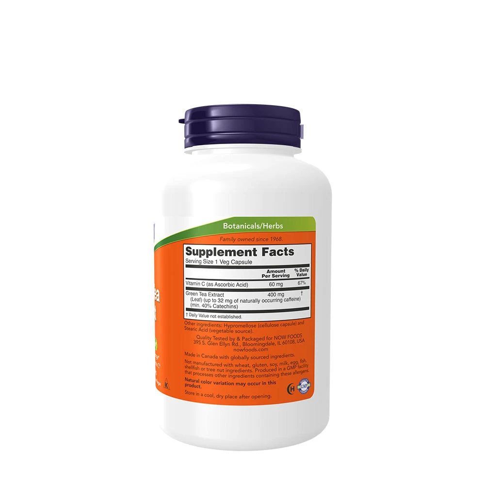 Extrait de thé vert 400 mg (250 capsules végétales) de Now Foods – Image 4