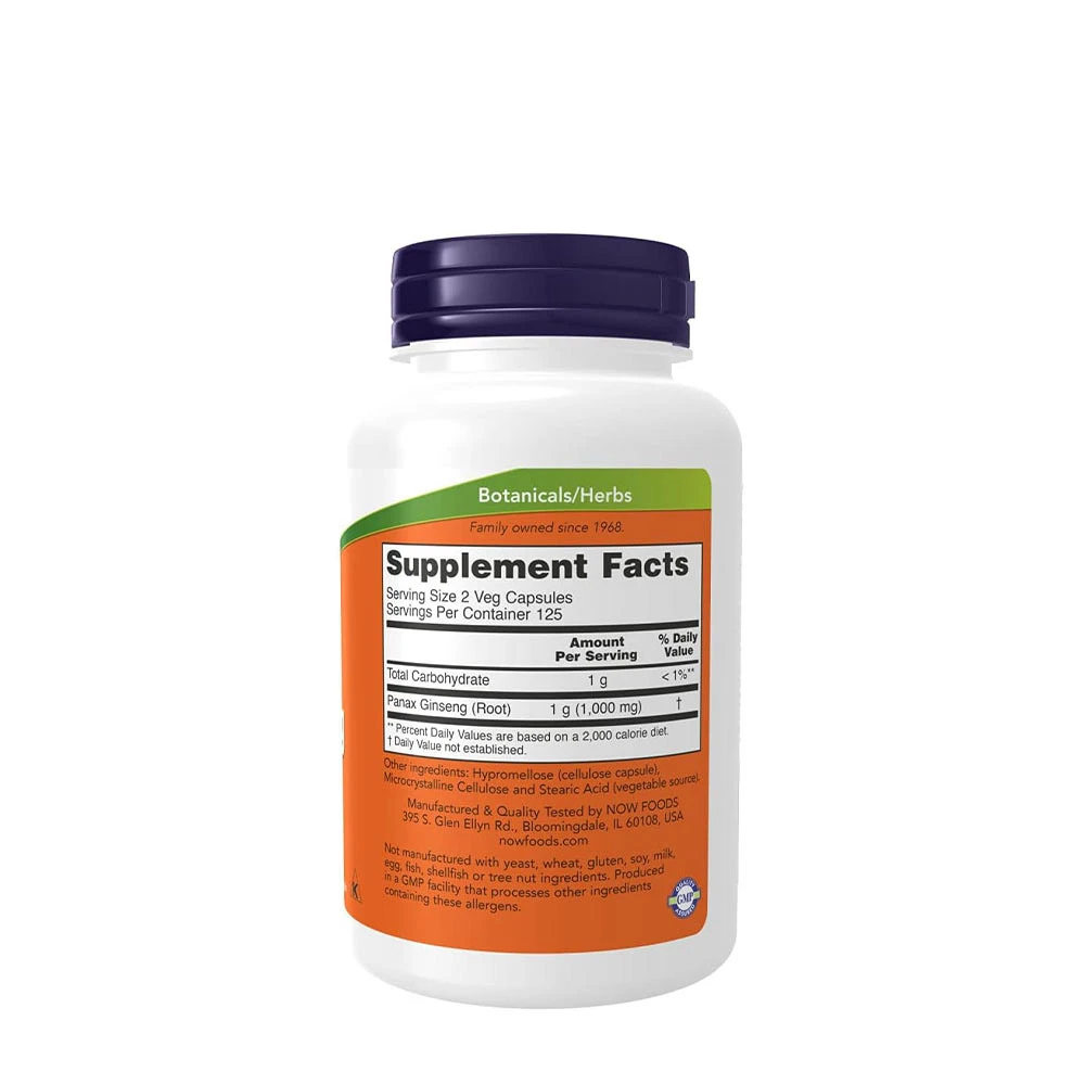 Panax Ginseng, 500mg - 250 caps – Image 4