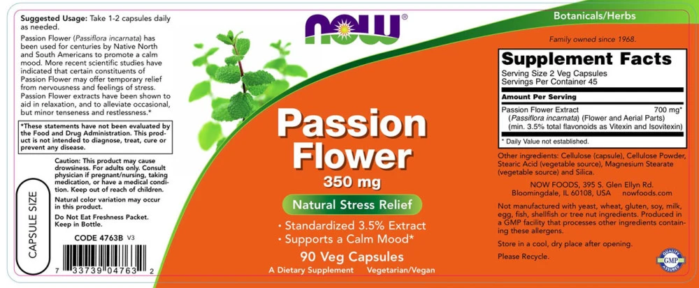 Passiflore, 350mg - 90 vcaps – Image 4