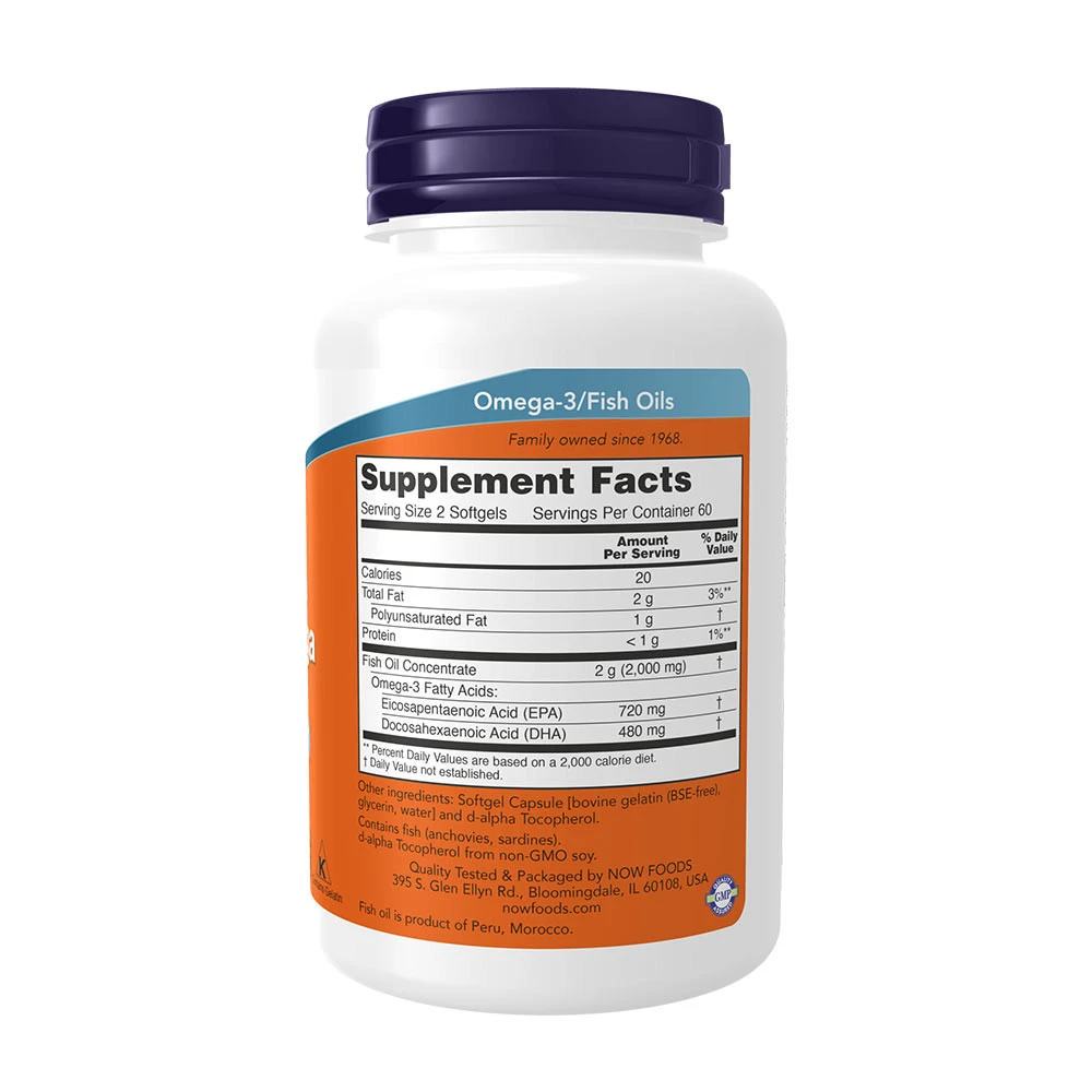 NOW Foods - Super Omega EPA Molecularly Distilled - 120 softgels