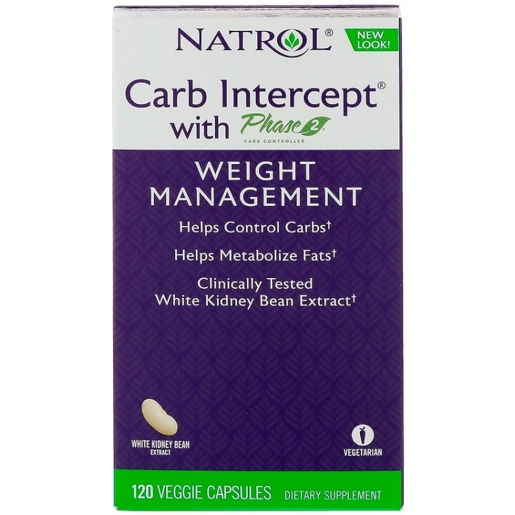 Natrol - Carb Intercept med fase 2 - 120 vcaps