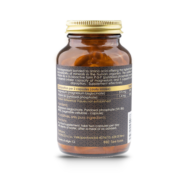 NaturLabs - Relax Magnésium Chélate Bisglycinate + Vitamine B6 Bioactive, capsules – Image 3
