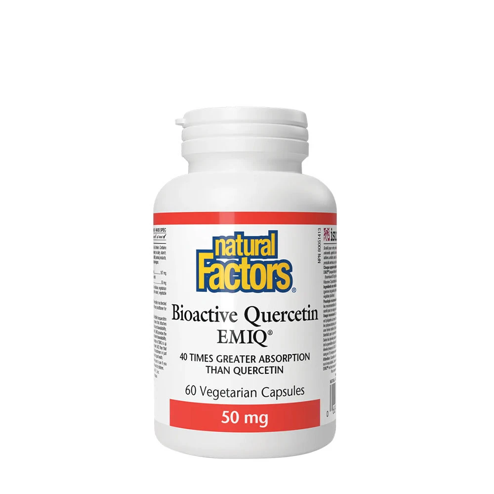 Natural Factors - Natural Factors Bioactive Quercetin EMIQ 50 mg (60 Capsules)