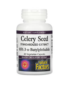 Natural Factors - Natural Factors Celery Seed 85% 3-n-butyl phthalides 60 veg. capsules