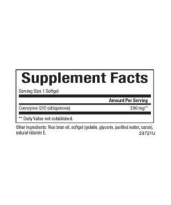 Natural Factors - Natural Factors Coenzyme Q10 100 % Natural  (60 Softgels)