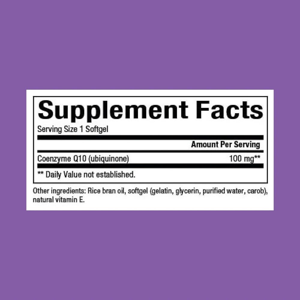 Capsules molles de coenzyme Q10 100 mg Natural Factors, 120 unités – Image 3