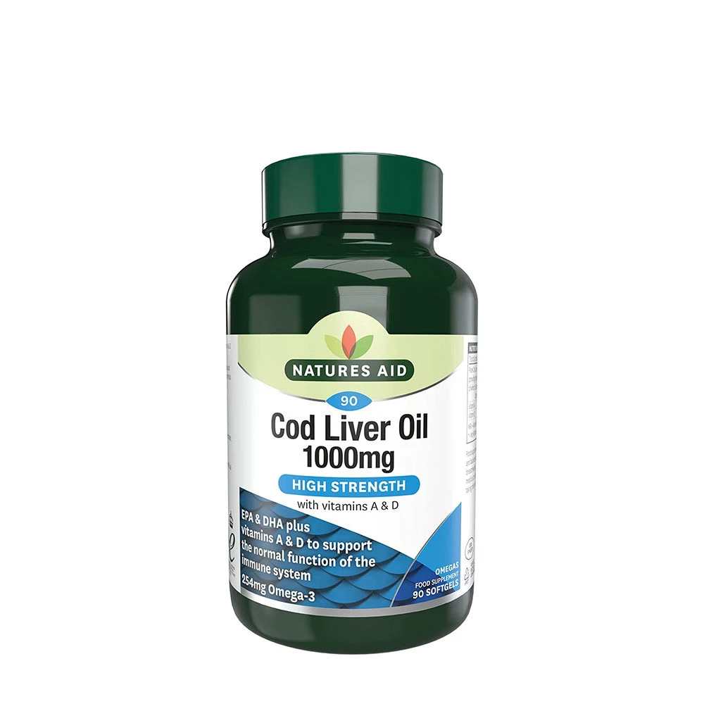 Natures Aid - Natures Aid Cod Liver Oil 1000 mg (90 Softgels)