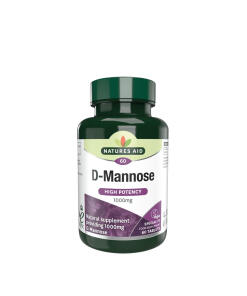 Natures Aid - Natures Aid D-Mannose 1000 mg (60 Tablets)