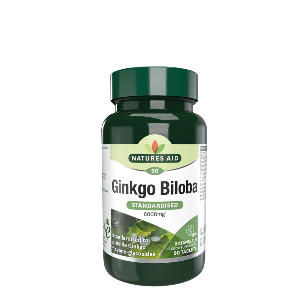 Natures Aid - Natures Aid Ginkgo Biloba Standardised 120 mg (90 Tablets)