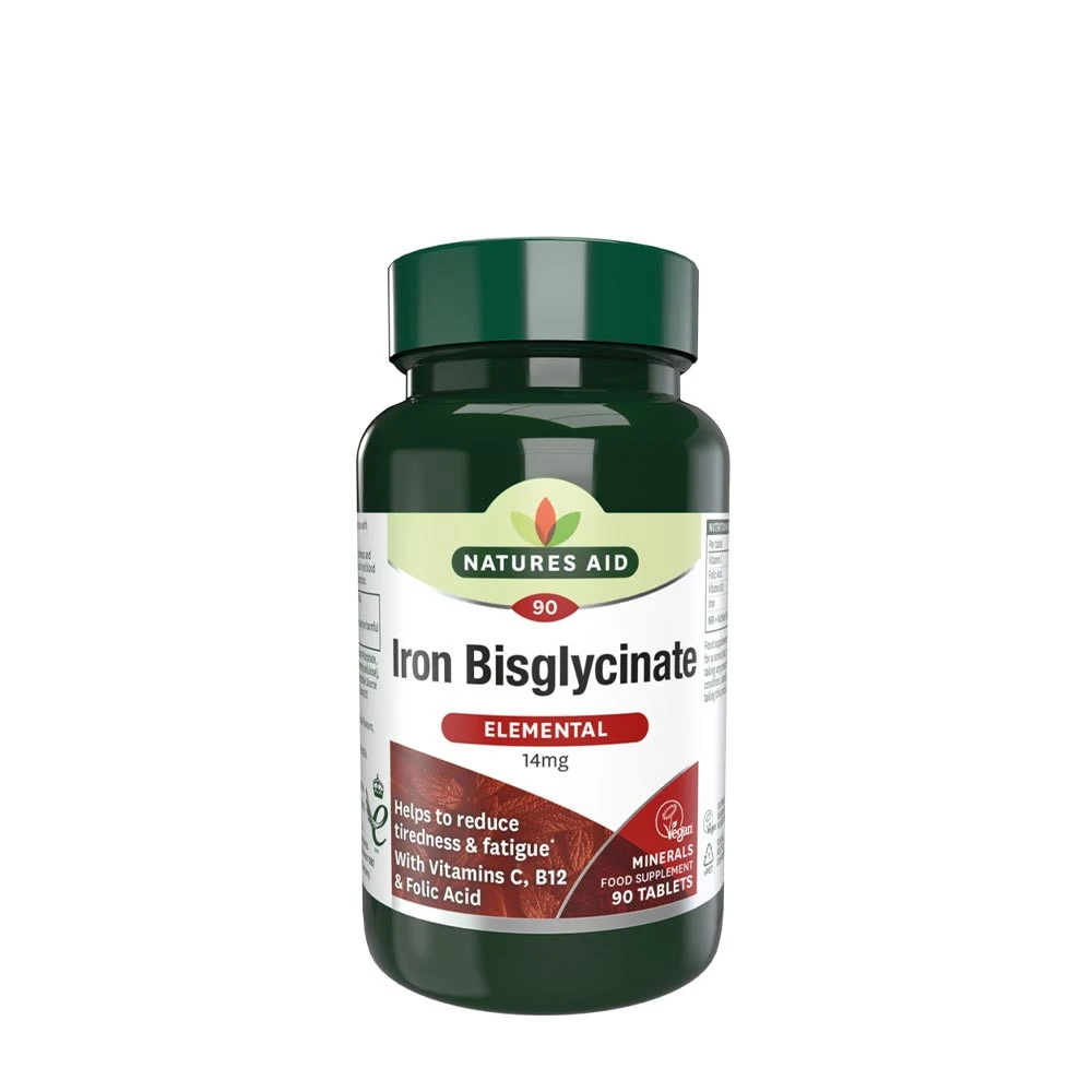Natures Aid - Natures Aid Iron Bisglycinate (90 Tablets)