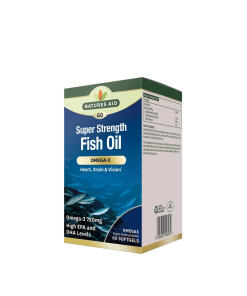 Natures Aid - Natures Aid Super Strength Fish Oil - Omega-3 (60 Softgels)