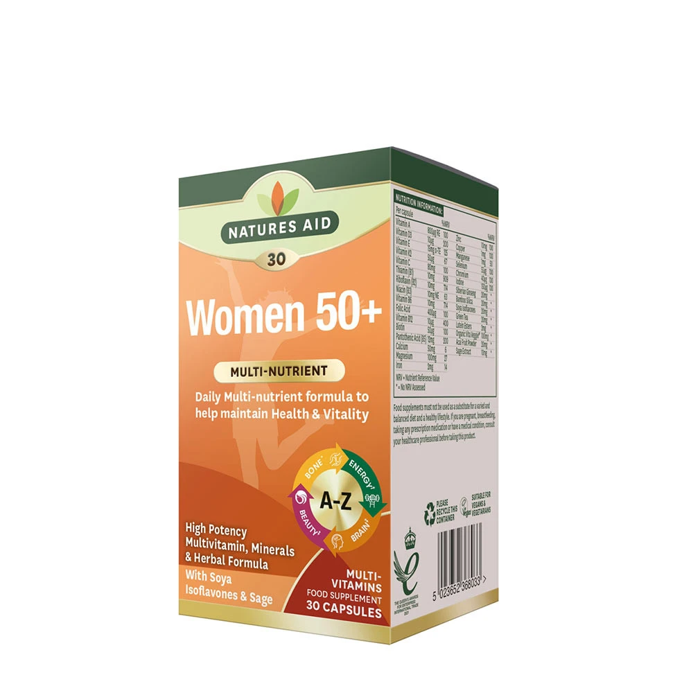 Natures Aid - Natures Aid Women's 50+ Multi-Vitamins & Minerals (30 Capsules)
