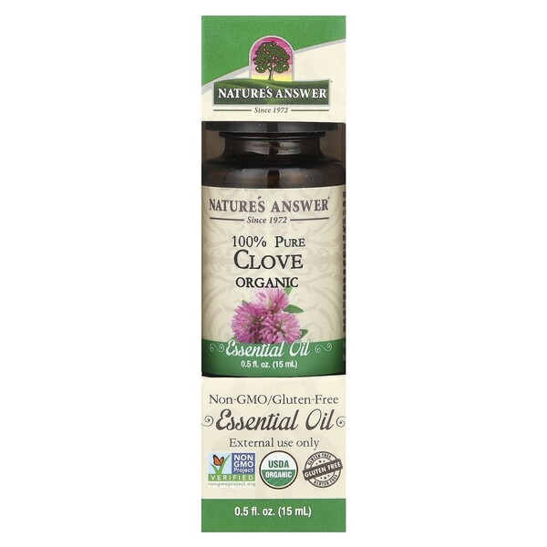 Nature's Answer - 100% Pure Clove Essential Oil - 15 ml.