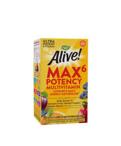 Natures Way - Natures Way Alive!® Max6 Max Potency Daily Multivitamin Without Iron (90 Capsules)