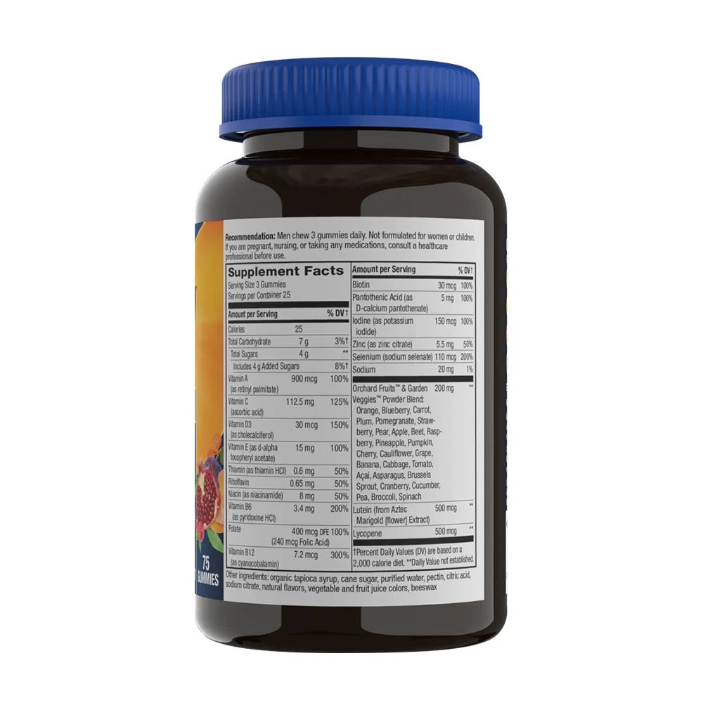 Nature's Way - Alive!® Premium Multivitamines Gommes pour Hommes de 50 ans et plus (75 gommes, cerise, orange et raisin) – Image 4