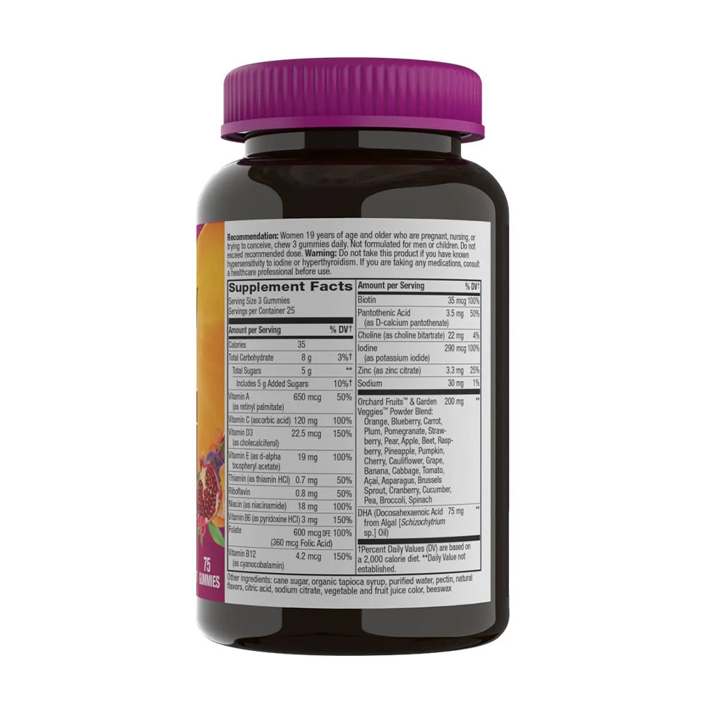 Nature's Way - Alive!® Gommes Prénatales Premium (75 gommes, fraise citron) – Image 7