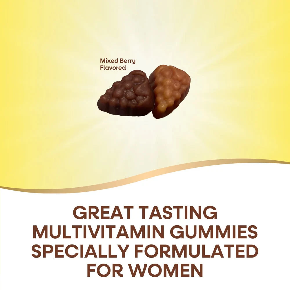 Nature's Way - Alive!® Multivitamines Gommes pour Femmes (150 gommes, Baies Mélangées) – Image 9