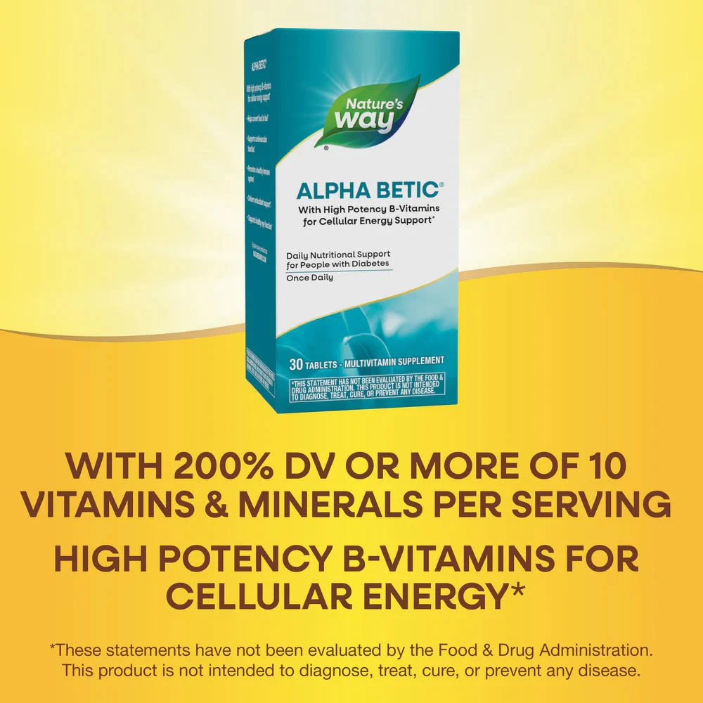 Nature's Way - Alpha Betic® Multivitamin (30 comprimés) – Image 5