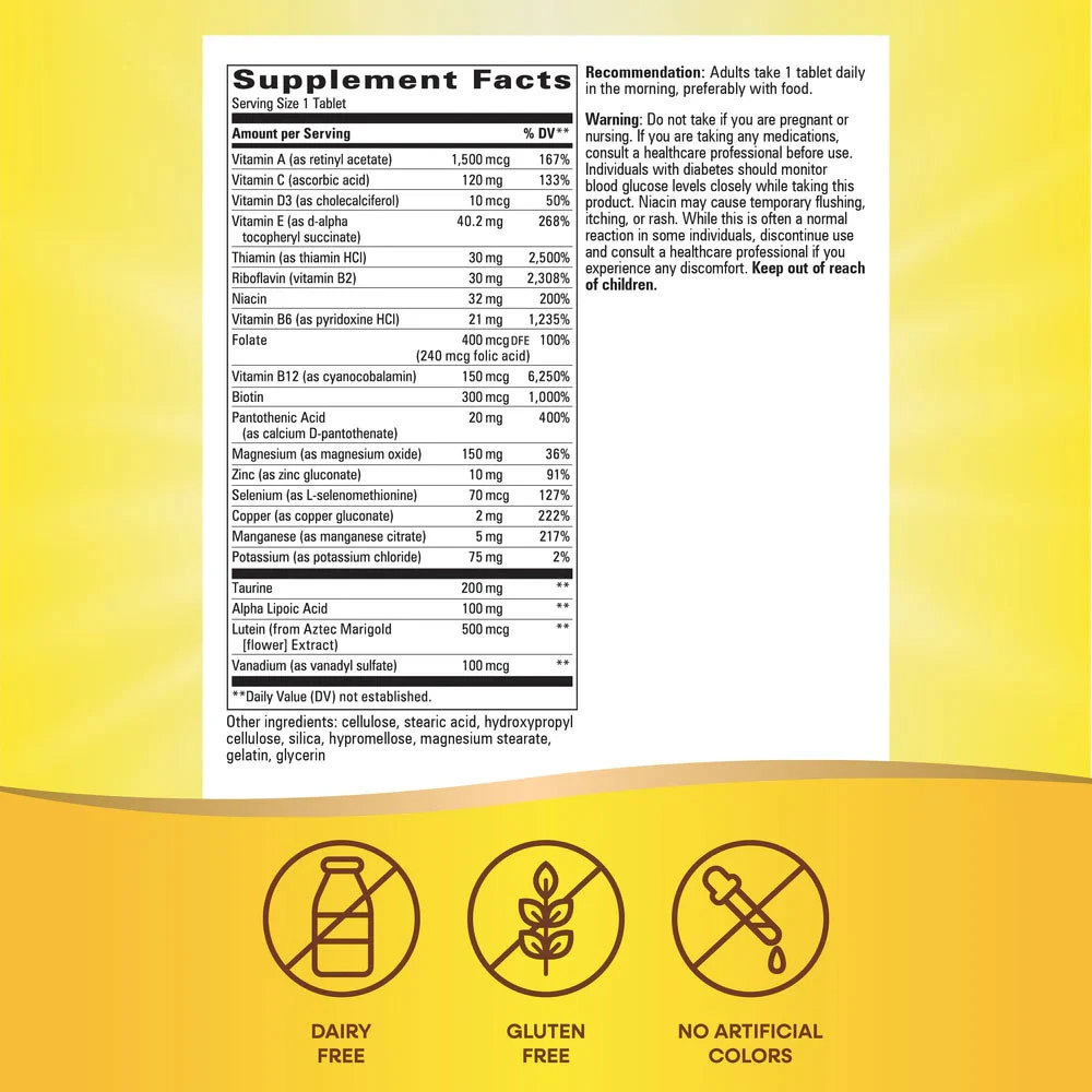 Nature's Way - Alpha Betic® Multivitamin (30 comprimés) – Image 8