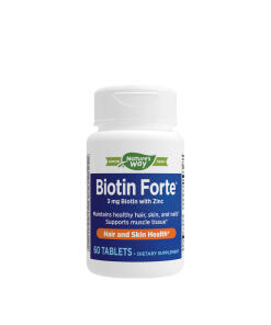 Natures Way - Natures Way Biotin Forte® with Zinc (60 Tablets)