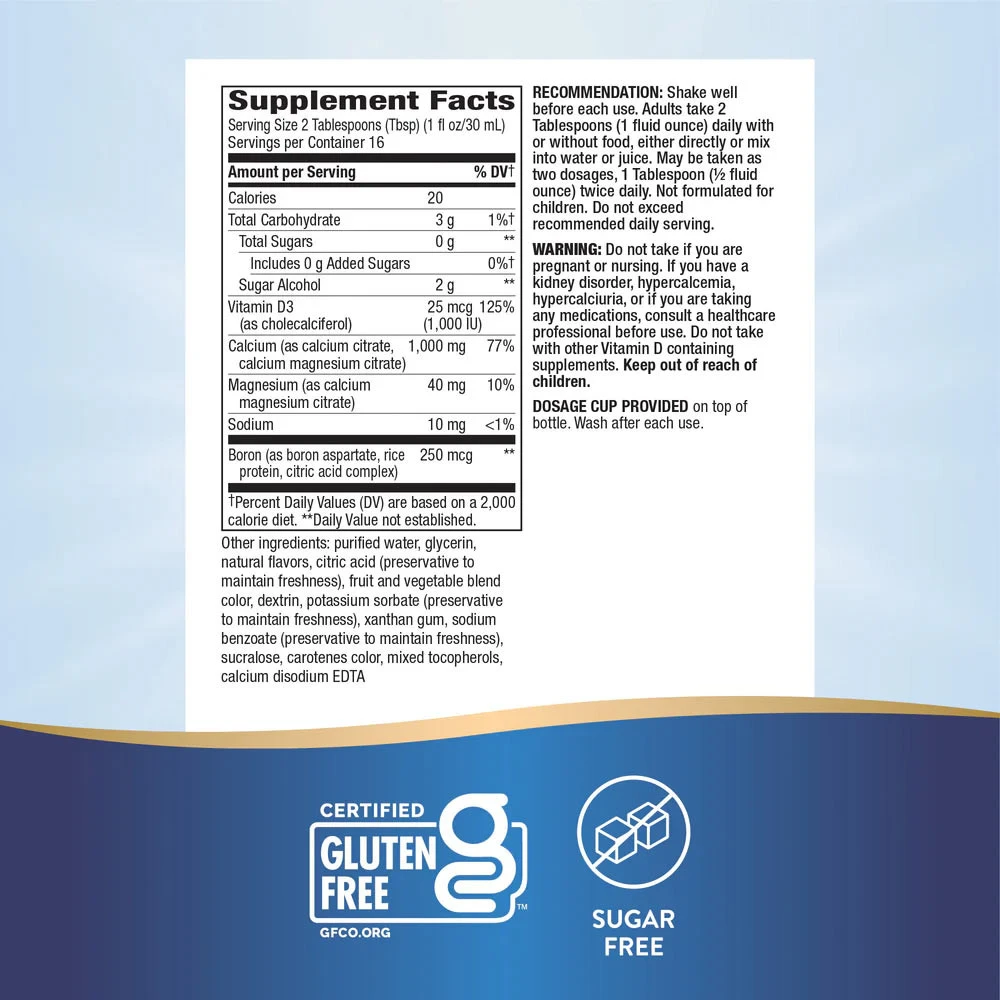 Voie de la nature - Voie de la Nature - Calcium et vitamine D3 (480 ml) – Image 6