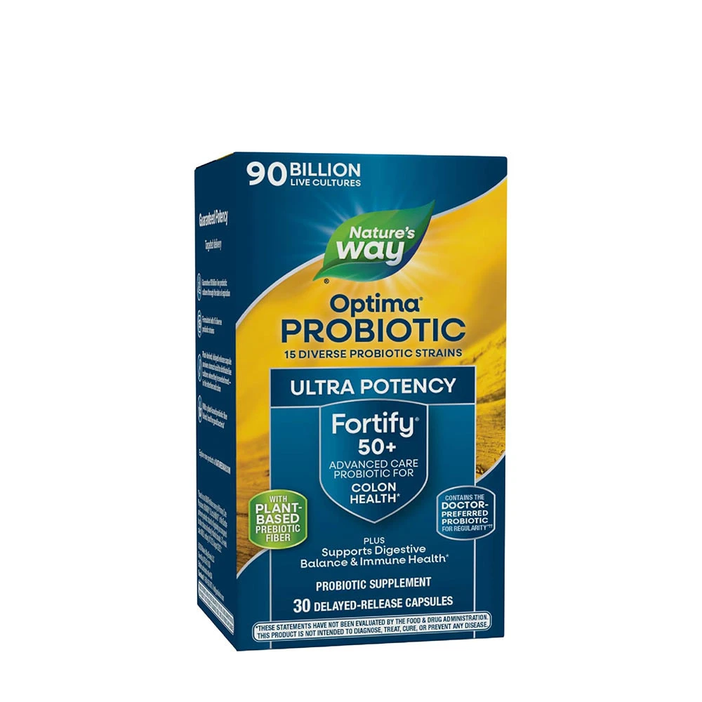 Natures Way - Natures Way Fortify® Optima Age 50+ Probiotic - 90 Billion CFU (30 Capsules)