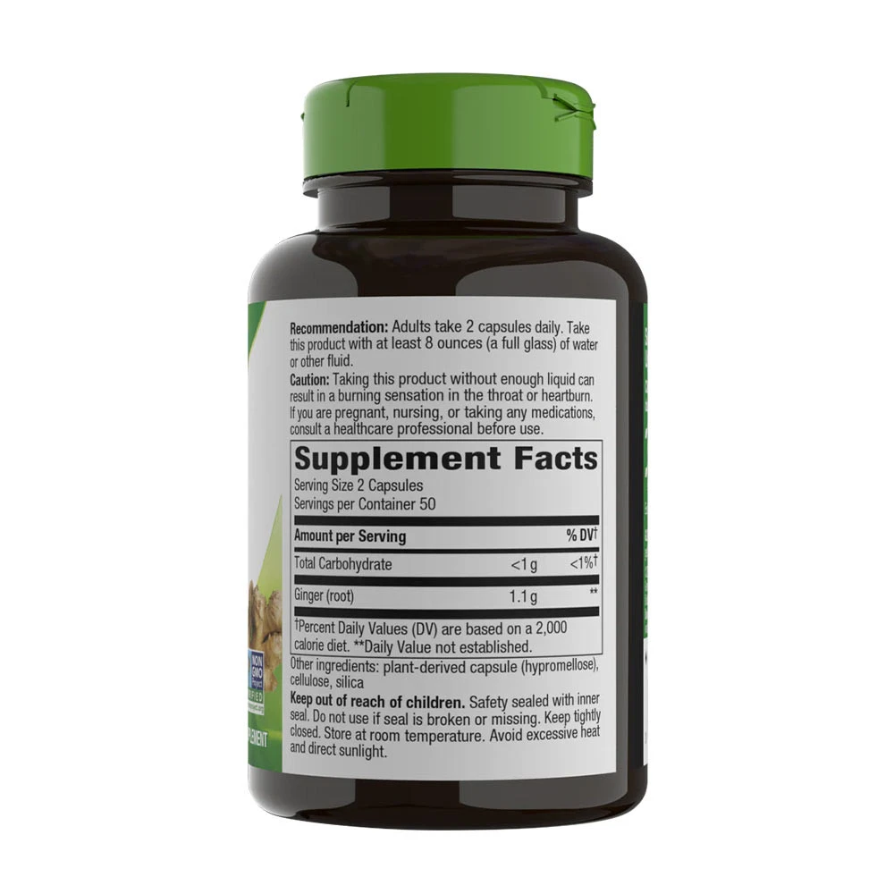 Racine de gingembre Nature's Way (100 capsules) – Image 8