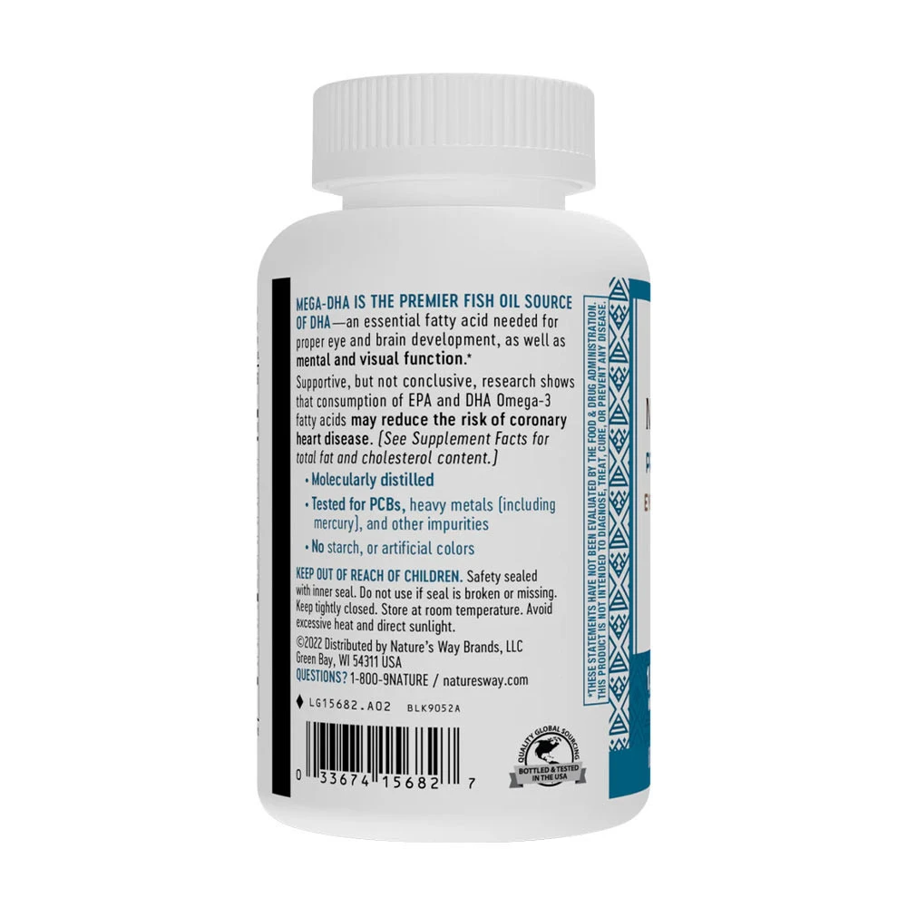 Méga-DHA de Nature's Way (60 capsules molles) – Image 7