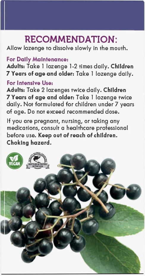 Pastilles à la Sureau Original de Natures Way (30 pastilles, Sureau) – Image 6