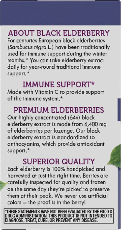 Pastilles à la Sureau Original de Natures Way (30 pastilles, Sureau) – Image 8