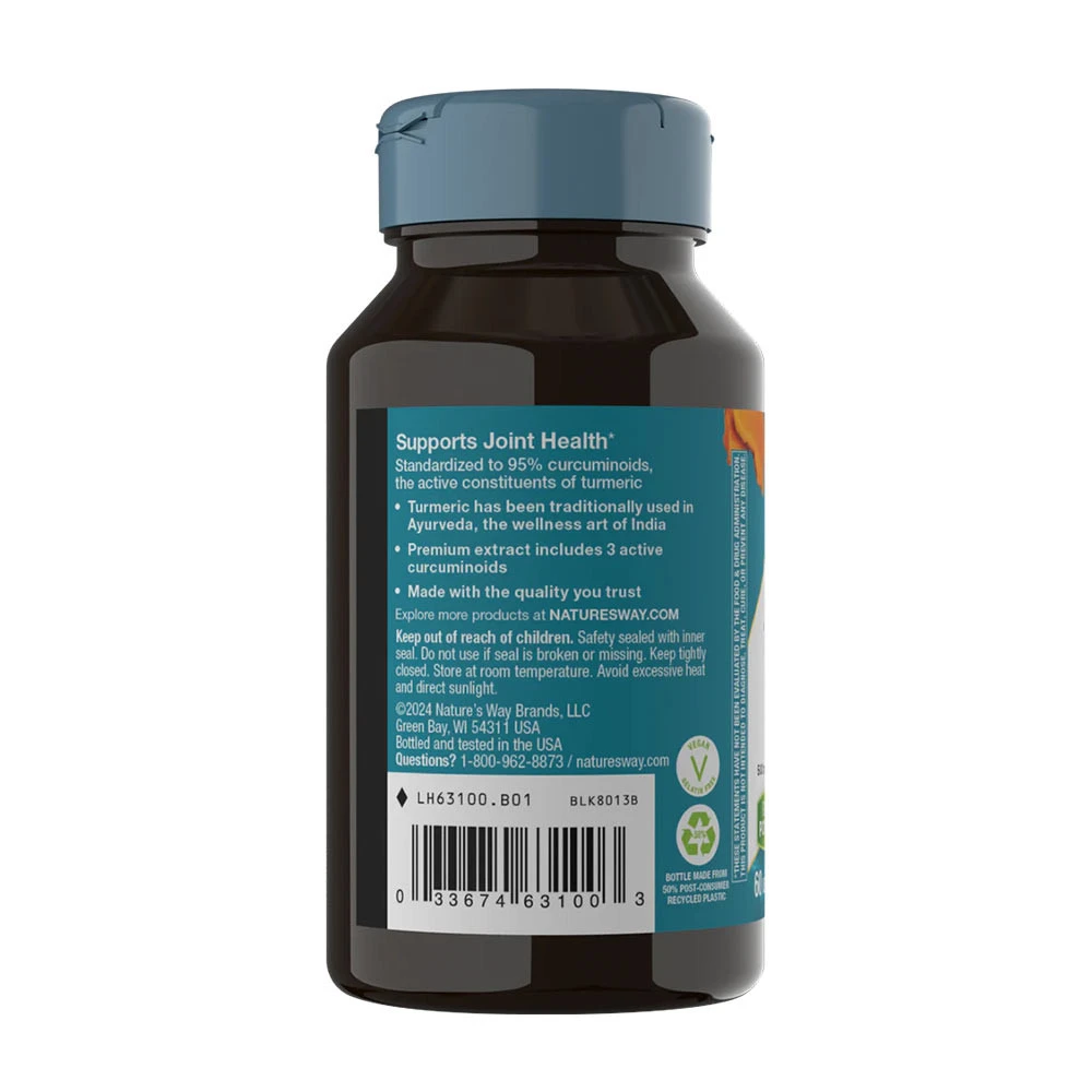 Extrait de Curcuma Premium de Natures Way (60 comprimés) – Image 3