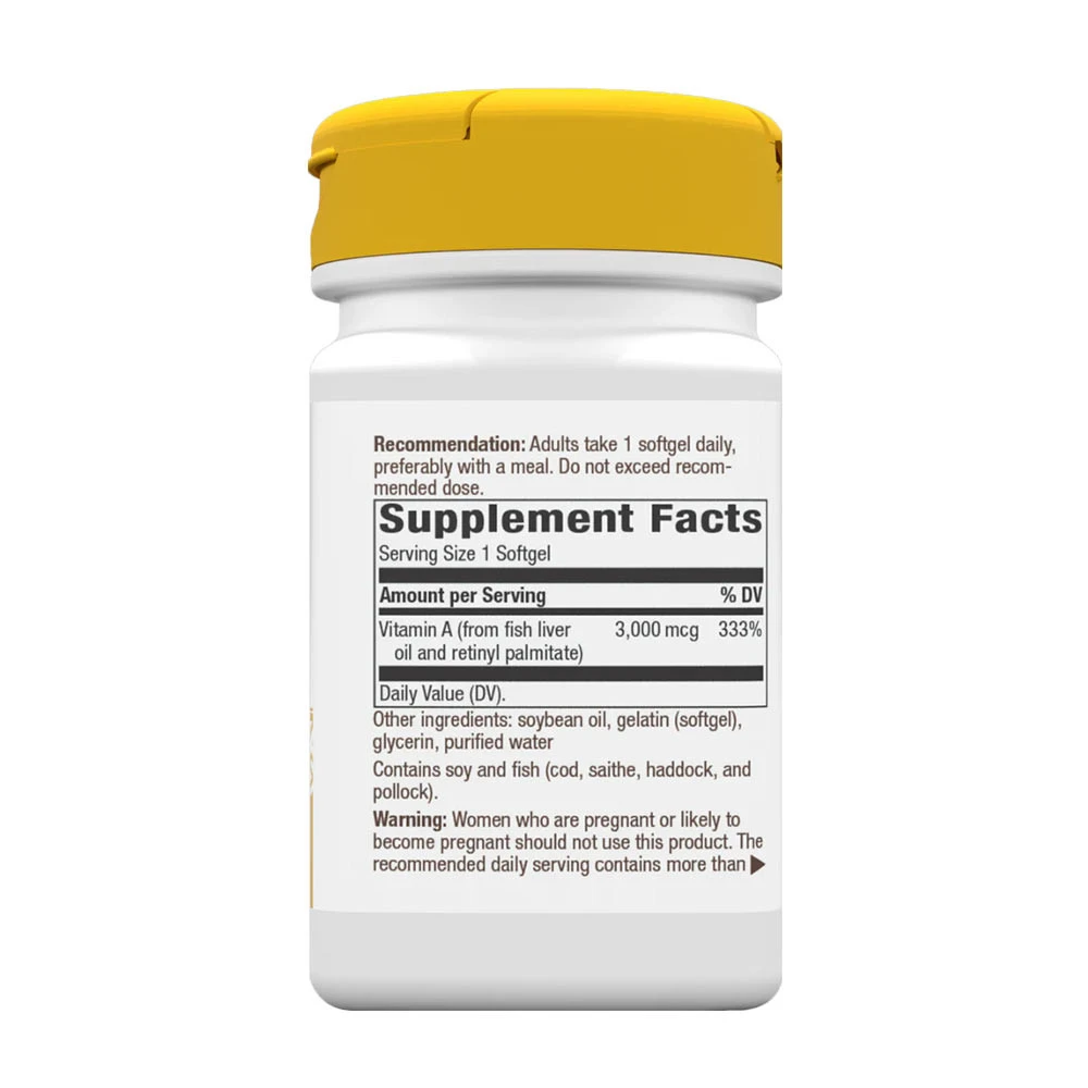 Vitamine A de Nature's Way (100 capsules molles) – Image 4