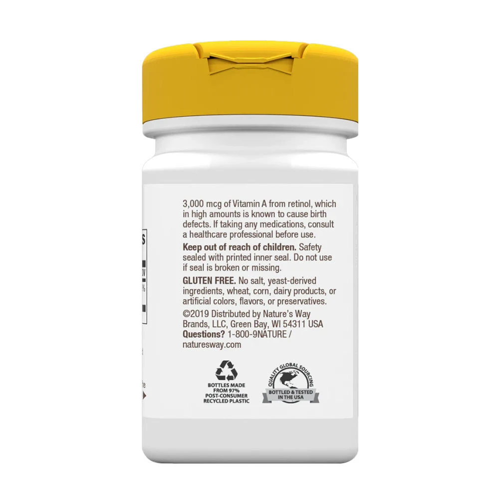 Vitamine A de Nature's Way (100 capsules molles) – Image 5