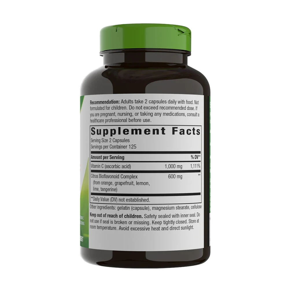 Vitamine C de Natures Way avec Bioflavonoïdes (250 capsules) – Image 7