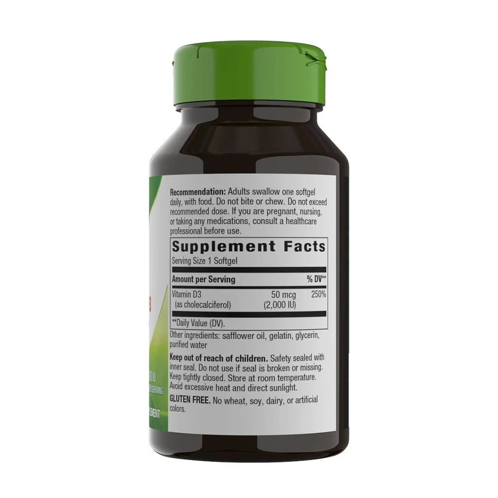 Vitamine D3 de Natures Way (240 capsules molles) – Image 4