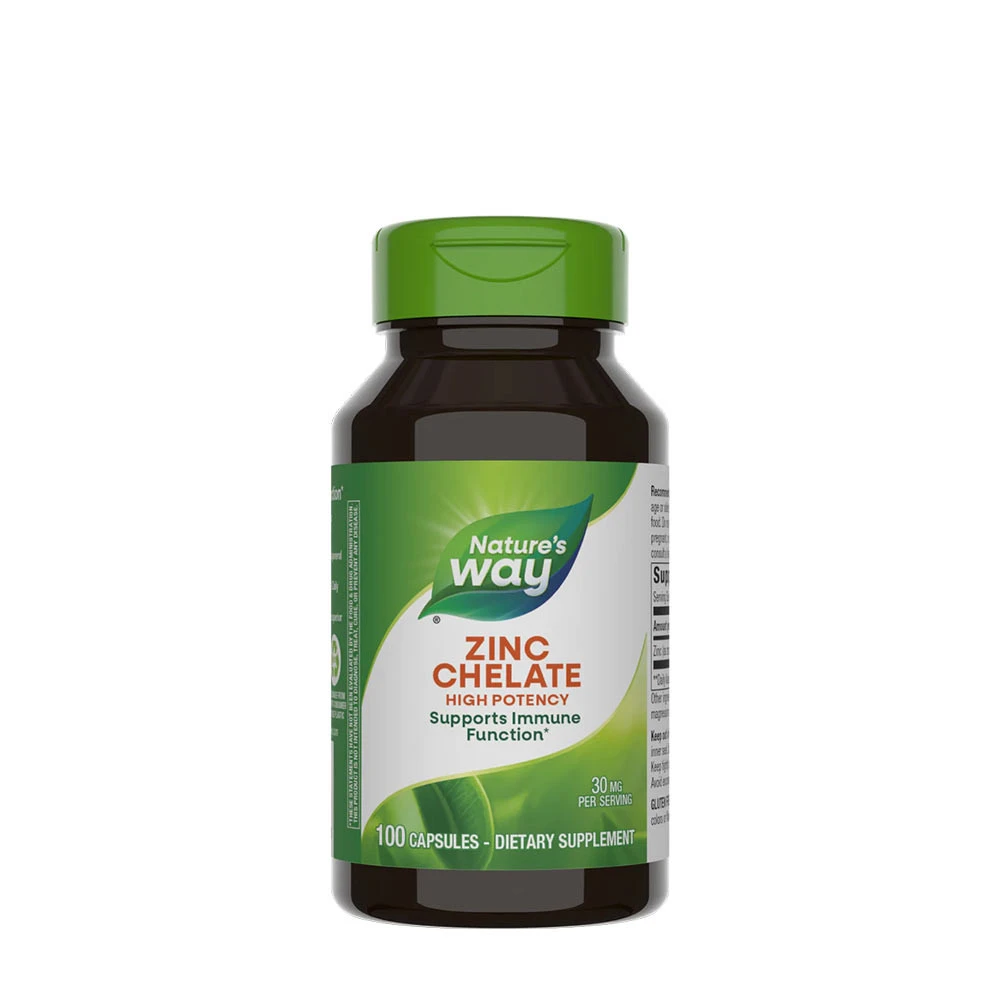 Natures Way - Natures Way Zinc Chelate (100 Capsules)