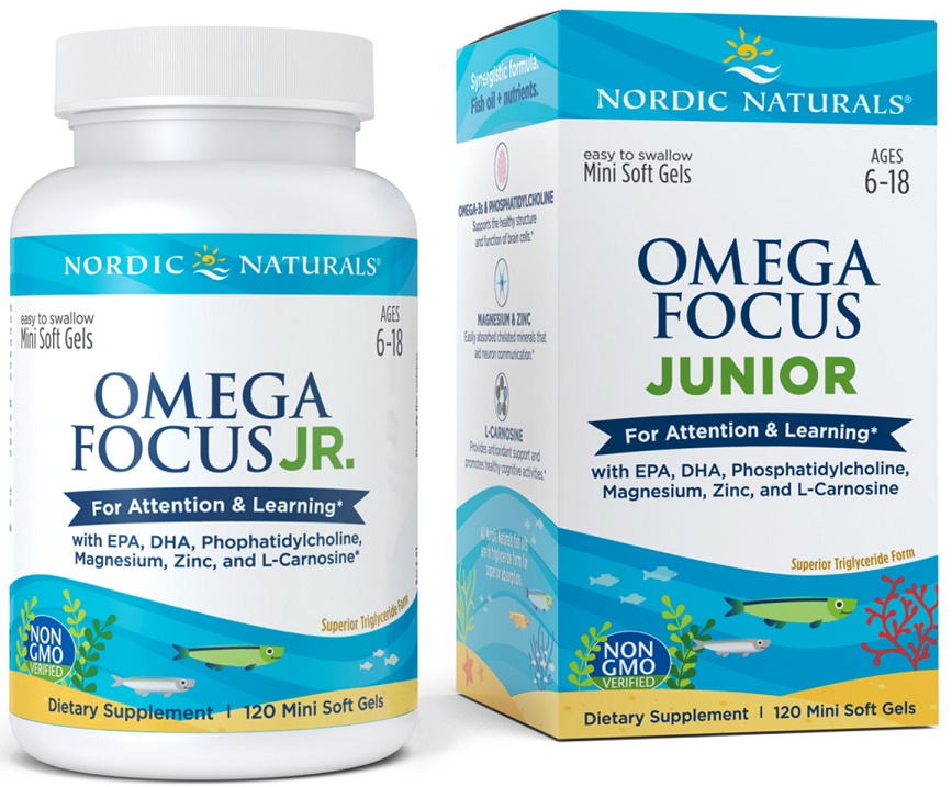 Nordic Naturals - Omega Fokus Junior - 120 mini softgels
