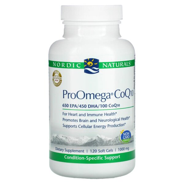 Nordic Naturals - ProOmega CoQ10 - 120 bløde kapsler