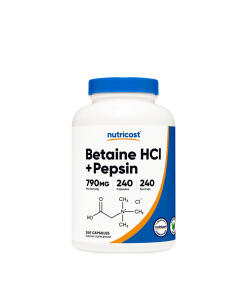 Nutricost - Nutricost Betaine HCI + Pepsin Capsules (240 Capsules)