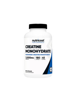 Nutricost - Nutricost Creatine Monohydrate Capsules (180 Capsules)