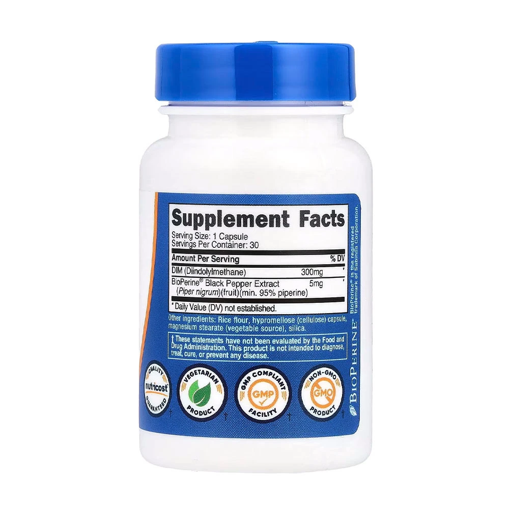 Capsules de DIM Nutricost 300 mg (30 capsules) – Image 4