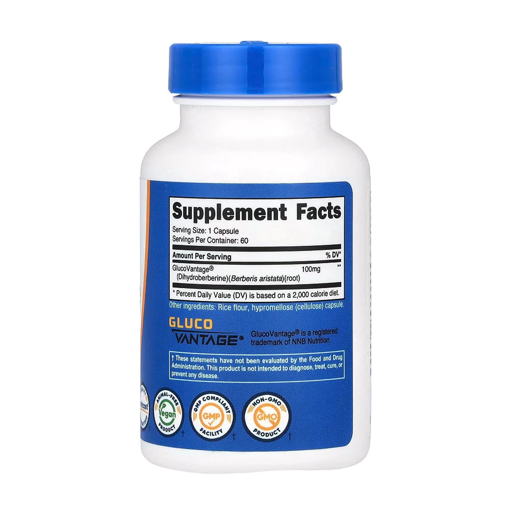 Nutricost Dihydroberbérine 100 mg (60 gélules) – Image 5