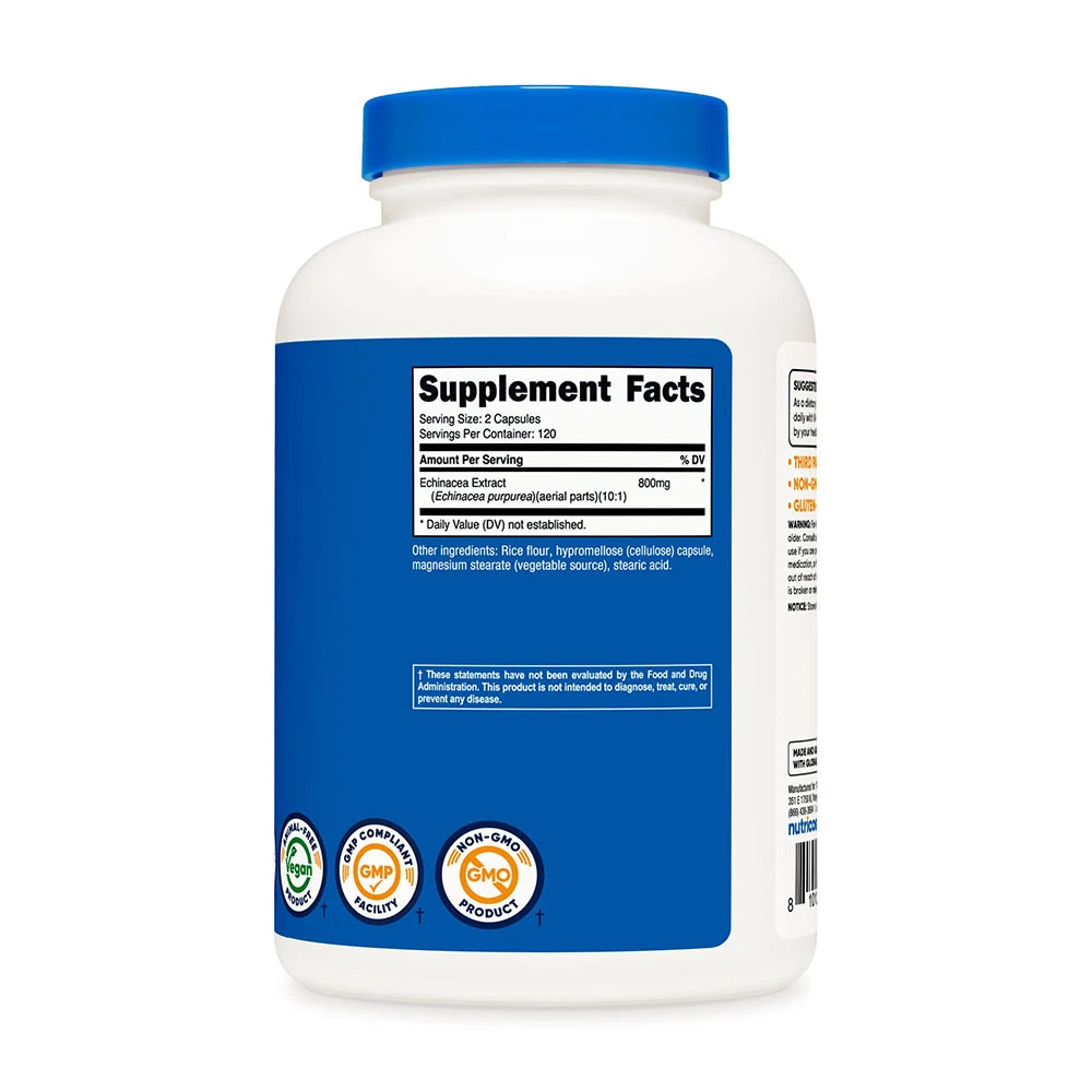 Nutricost Échinacée 800 mg (240 capsules) – Image 4